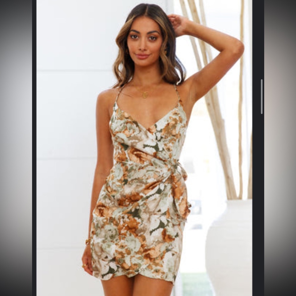 Hello Molly Earthy Floral Mini Dress